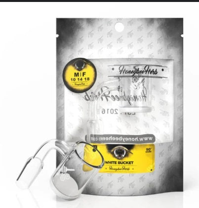 HONEYBEE HERB - BUCKET BANGER - MINI - MALE 90DEG 14MM - WH
