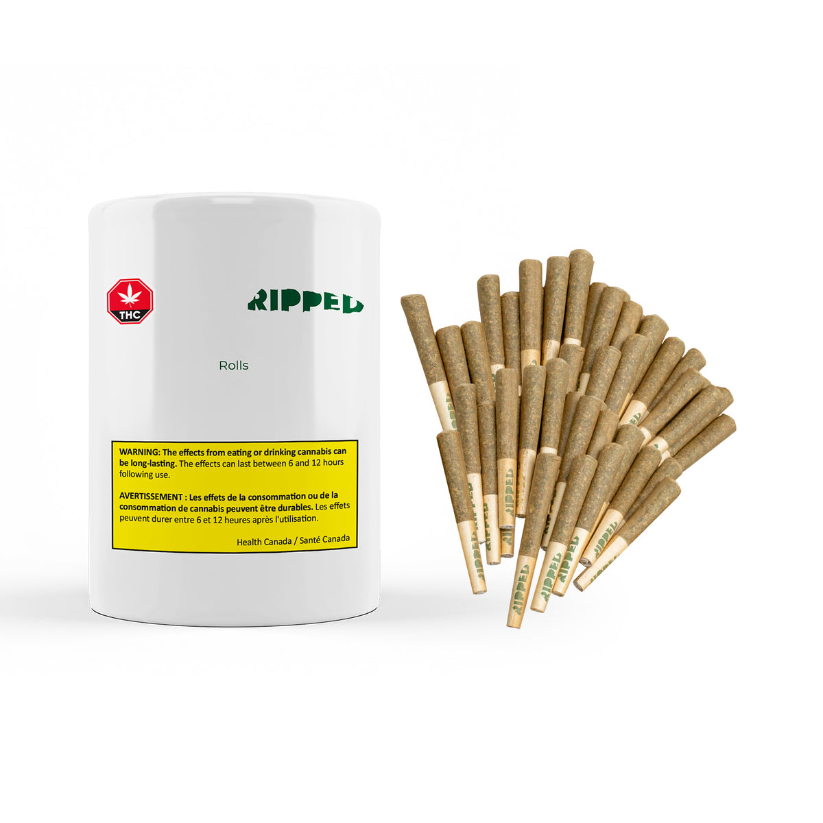 RIPPED ROLLS (H) PRE-ROLL - 0.6G X 50