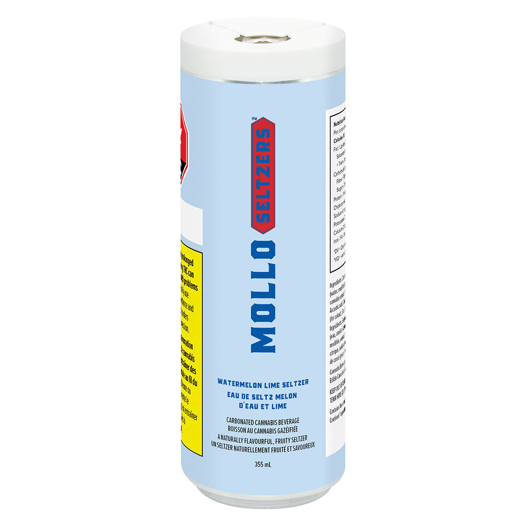 MOLLO SELTZER WATERMELON LIME (H) BEV 10:20MG THC:CBG 355ML