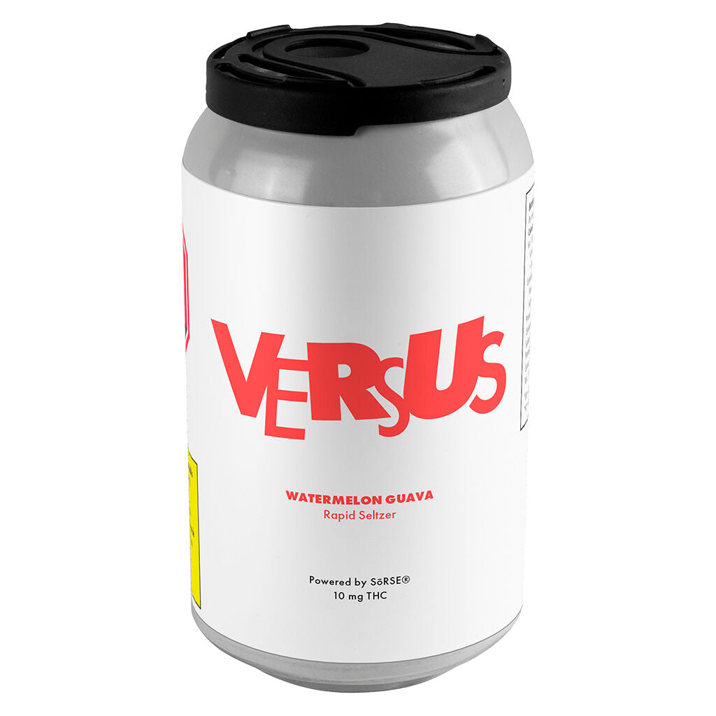 VERSUS RAPID WTRMLN GUAVA SELTZER (IND) BEV 10MG THC X 355ML