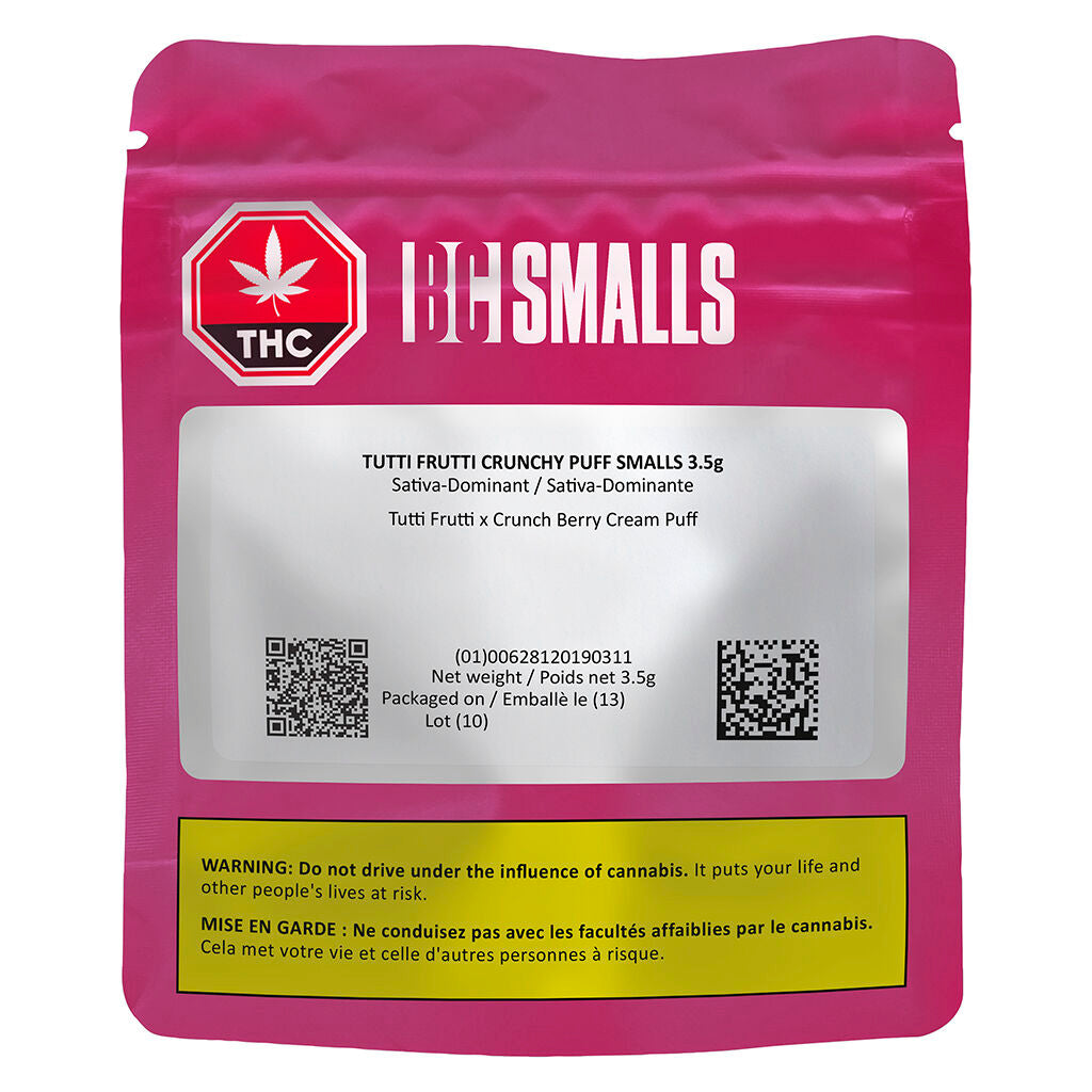 BC SMALLS TUTTI FRUTTI CRUNCHY PUFF (S) DRIED - 3.5G