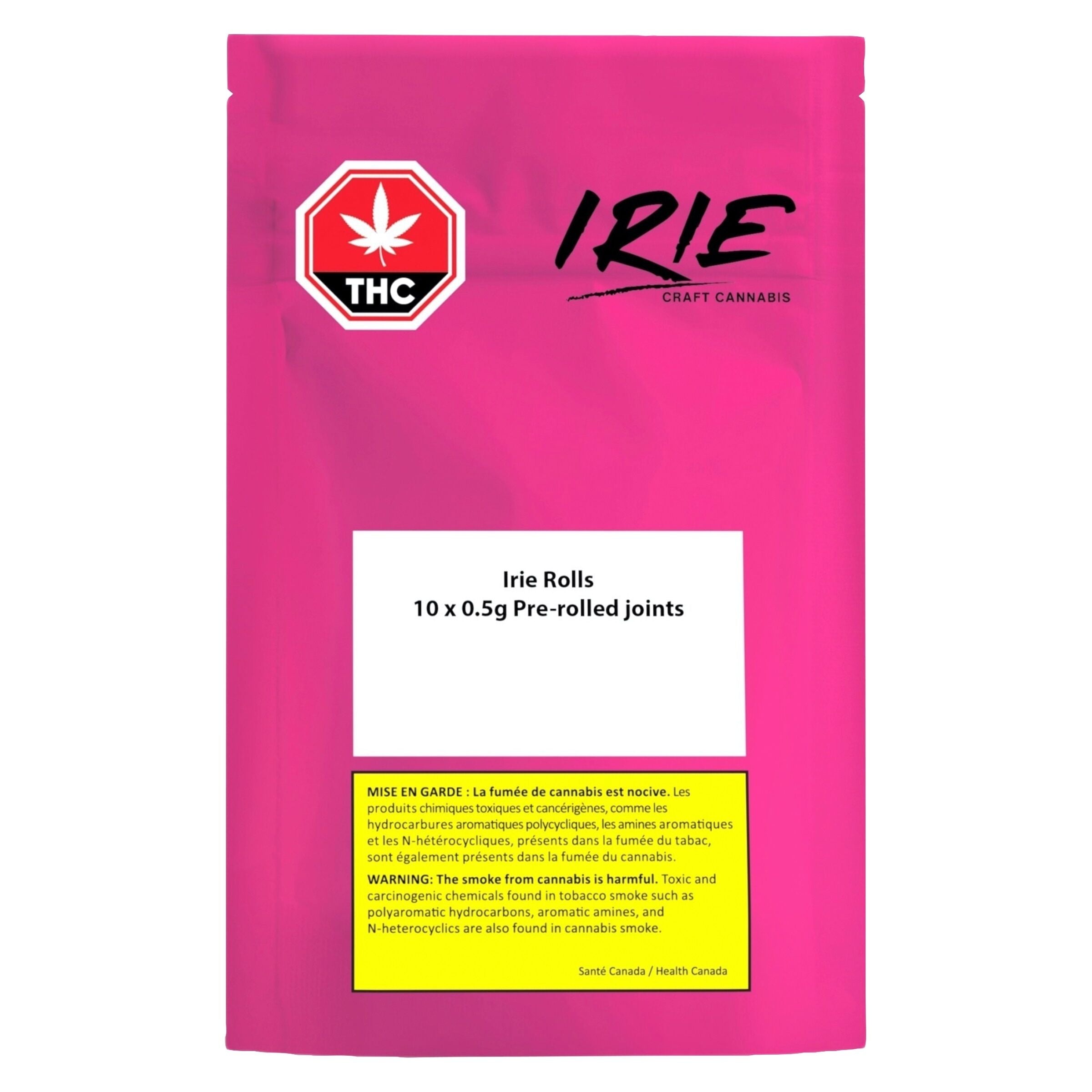 IRIE CRAFT CANNABIS IRIE (IND) PRE-ROLL - 0.5G X 10
