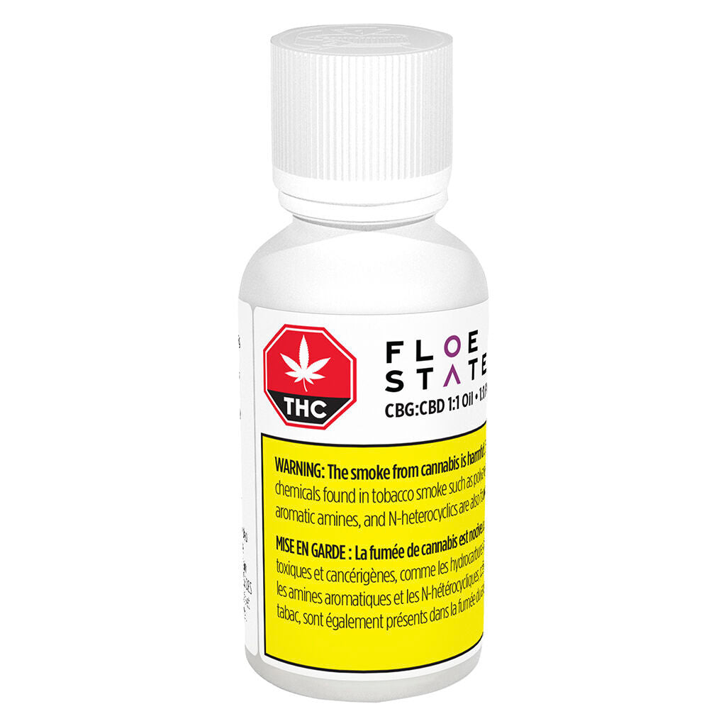 FLOE STATE 1:1 CBG:CBD (H) OIL 450MG CBD - 30ML