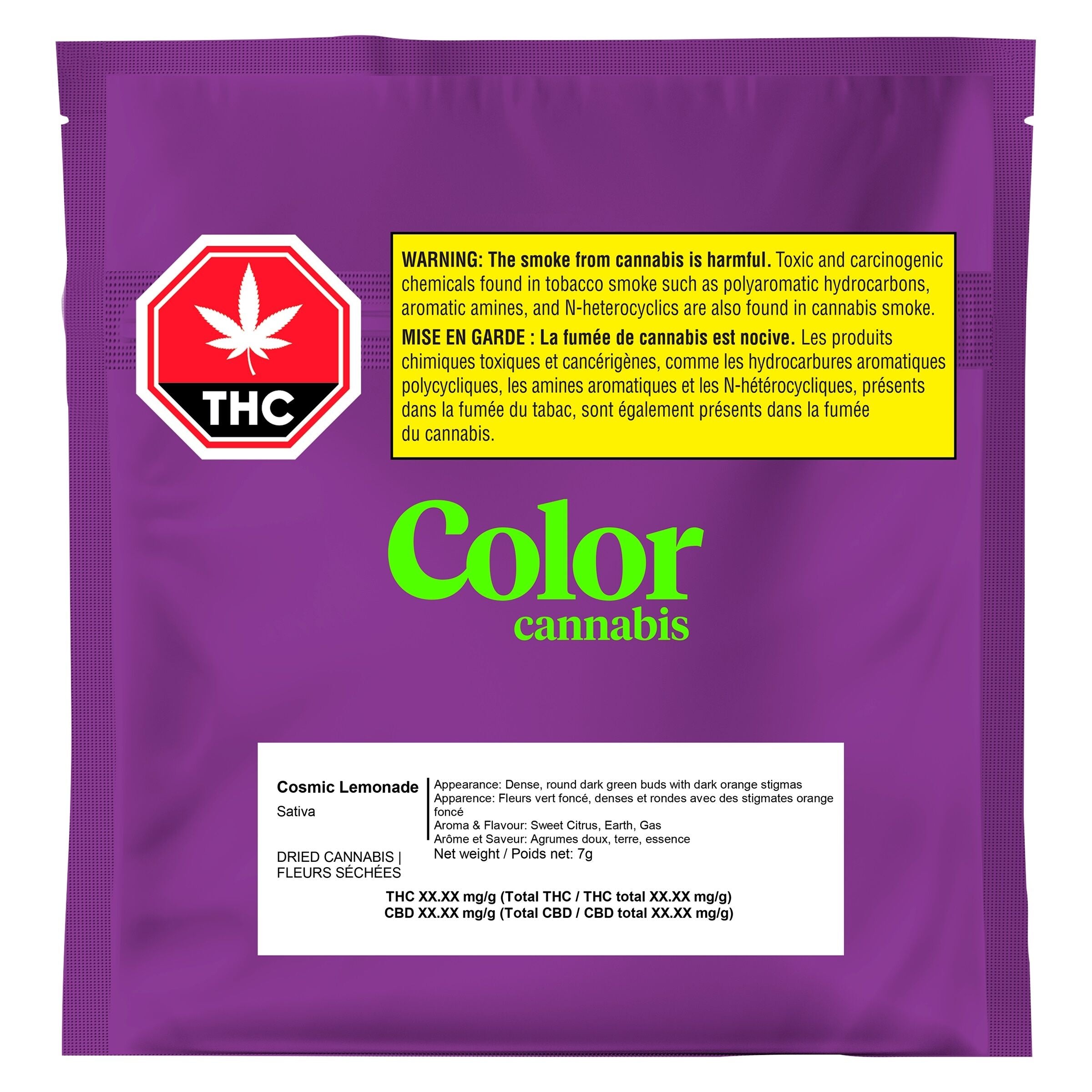 COLOR CANNABIS COSMIC LEMONADE (S) DRIED - 7G