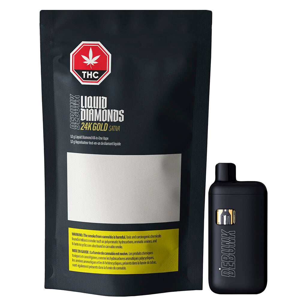 DEBUNK 24K GOLD LIQUID DIAMONDS (S) PEN - 1G