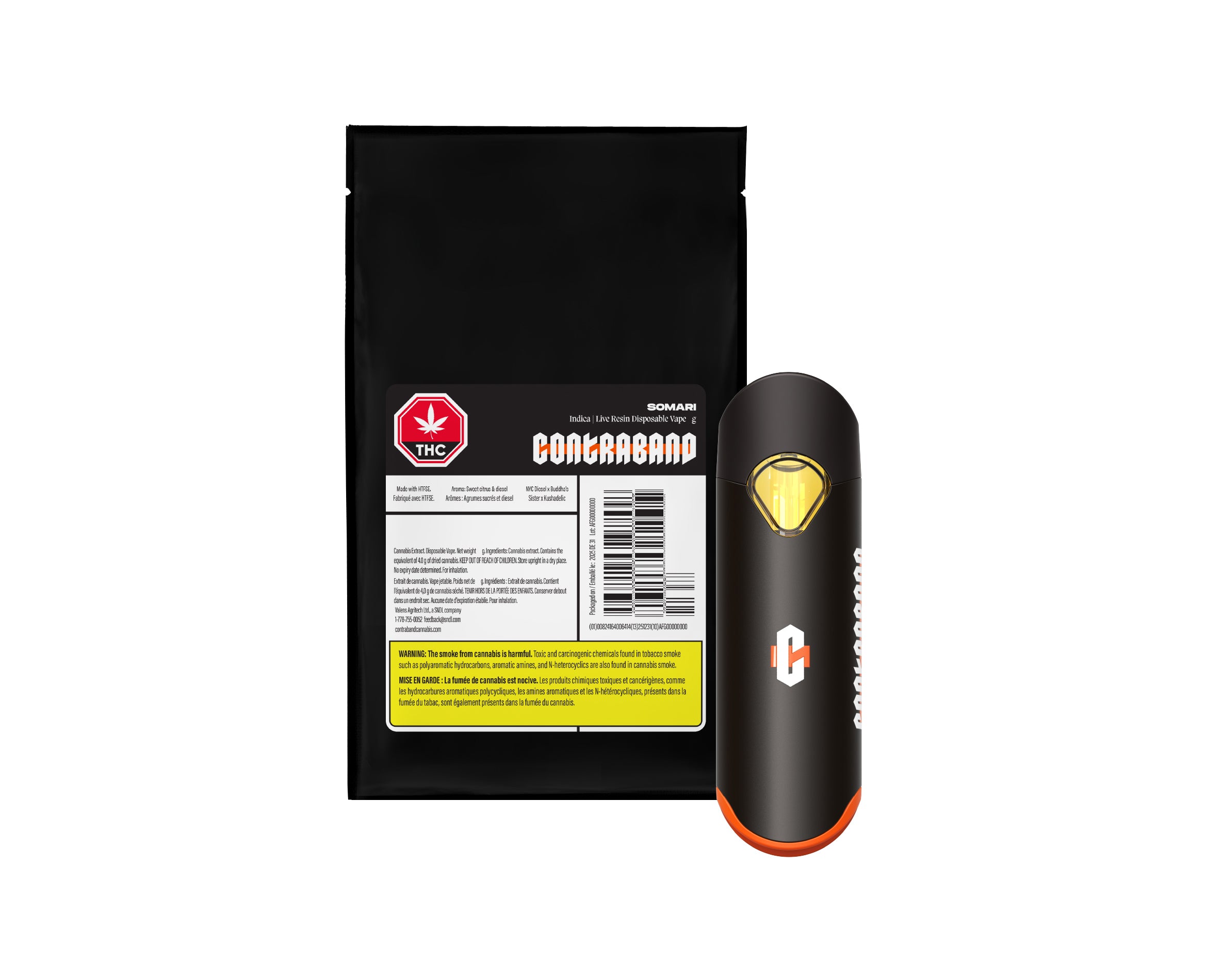 CONTRABAND SOMARI LIVE RESIN (IND) PEN - 1G