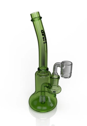 HMP 7" GLASS DAB RIG WITH BANGER - GREEN