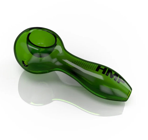 HMP GLASS SPOON 4" - GREEN