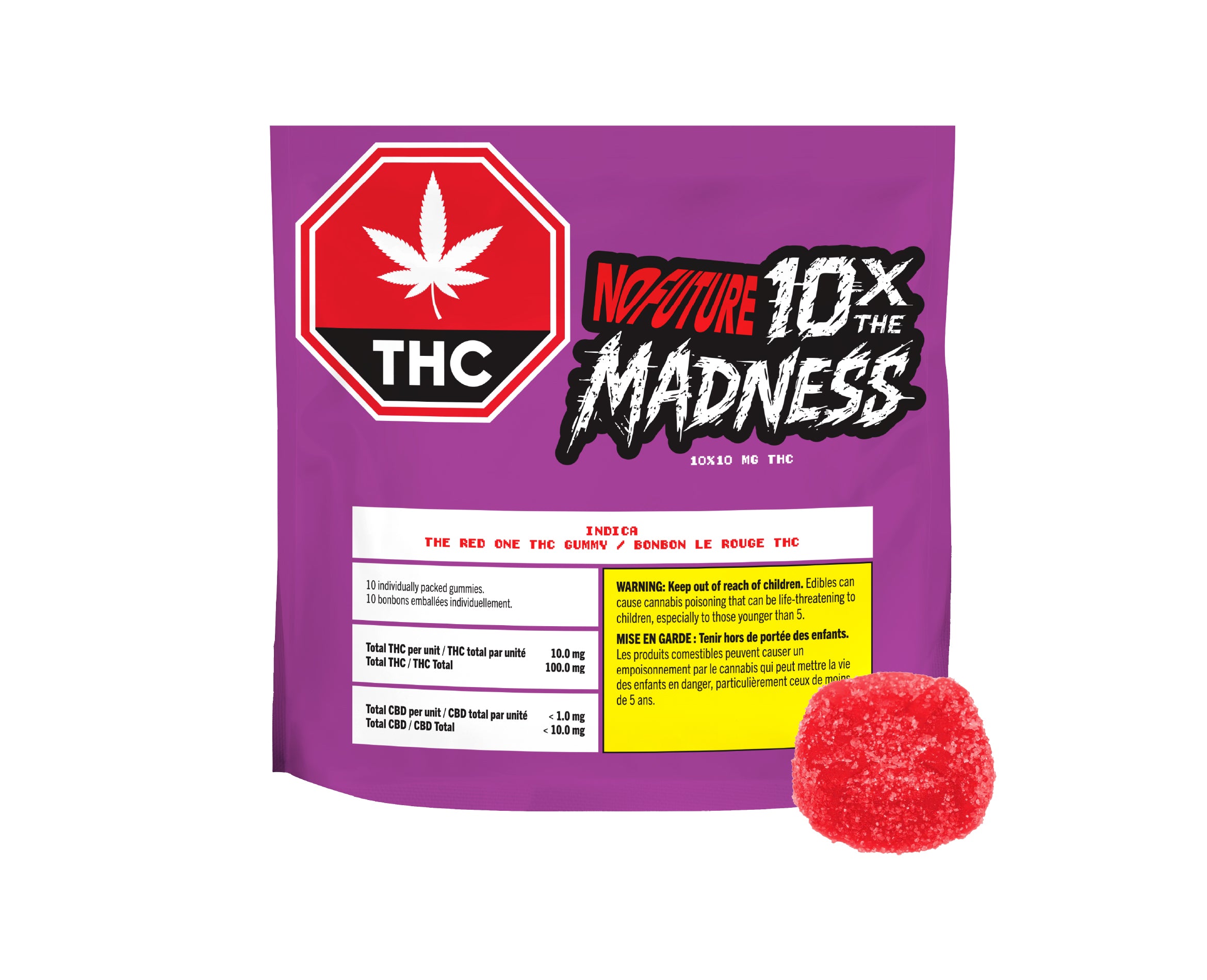 NO FUTURE 10X THE RED ONE (IND) CHEW 10MG THC X 10