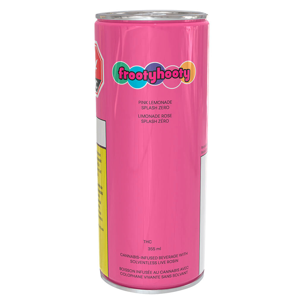 FROOTYHOOTY SPLASH ZERO PNK LMND (H) BEV 10MG THC - 355ML