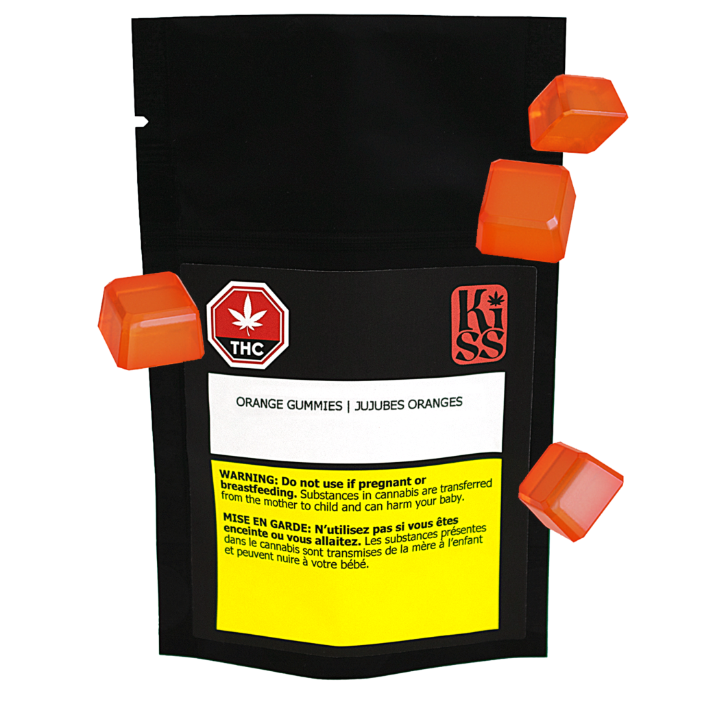 THC KISS TANGERINE TEASE (S) CHEW - 4.5MG THC X 2