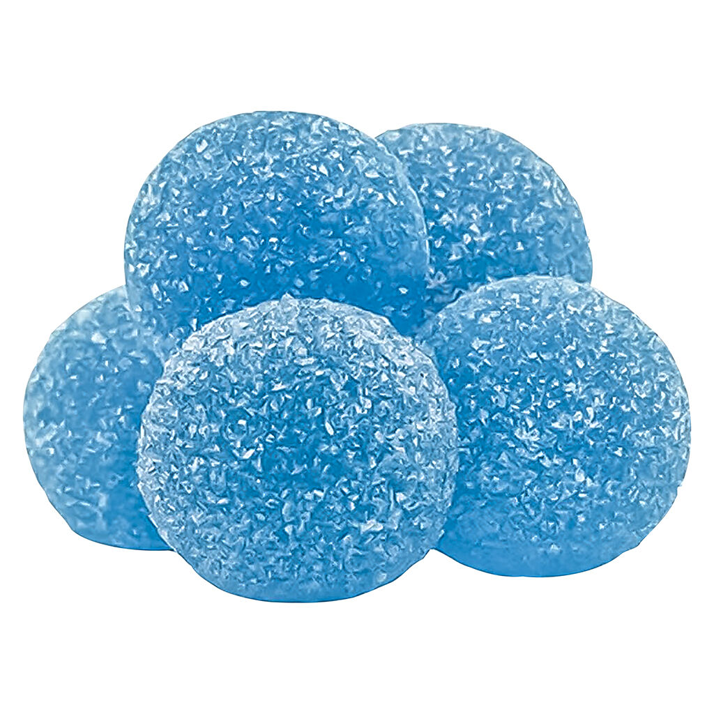 PEARLS BY GRON BLUE RAZZLE (H) CHEW - 2:6MG THC:CBG X 50 PC