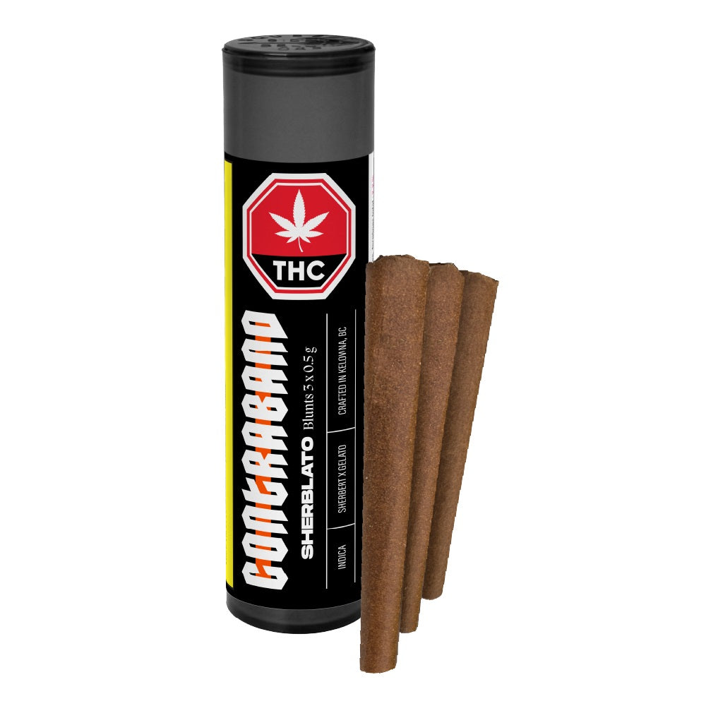 CONTRABAND SHERBLATO BLUNTS (IND) PRE-ROLL 0.5G X 3