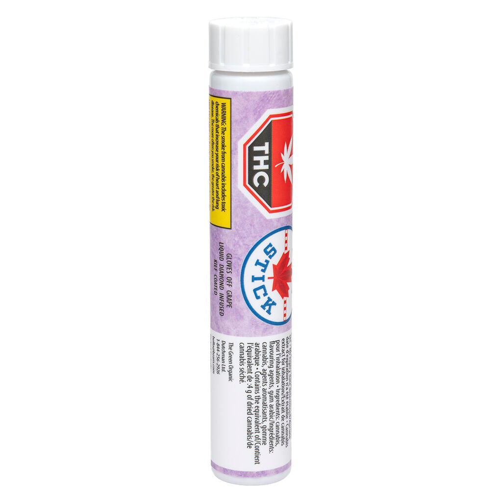 HIGH STICK GLOVES OFF GRAPE (IND) INF PRE-ROLL - 1G X 1