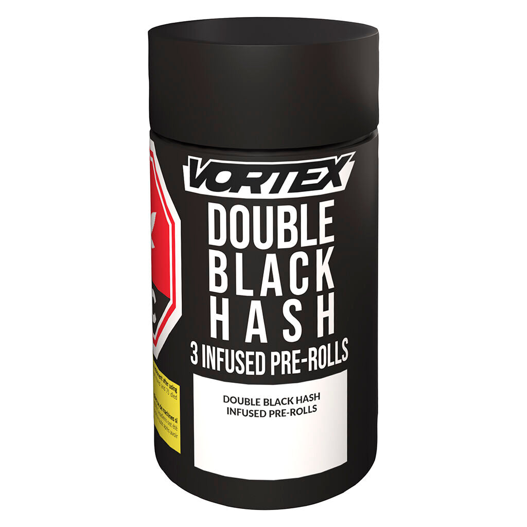 VORTEX DOUBLE BLACK HASH (H) INF PRE-ROLL - 0.5G X 3