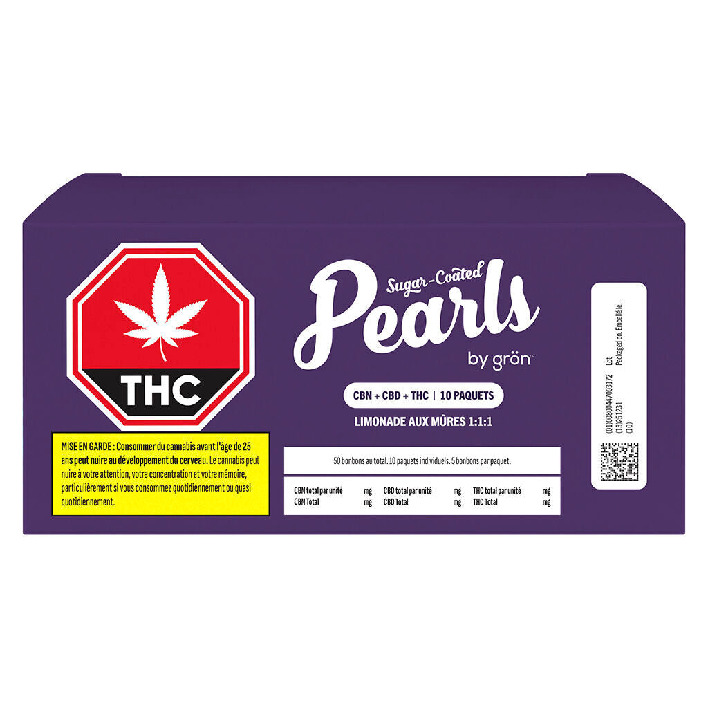 PEARLS BY GRON BLKBRY LEM (H) CHEW - 2MG THC:CBD:CBN X 50