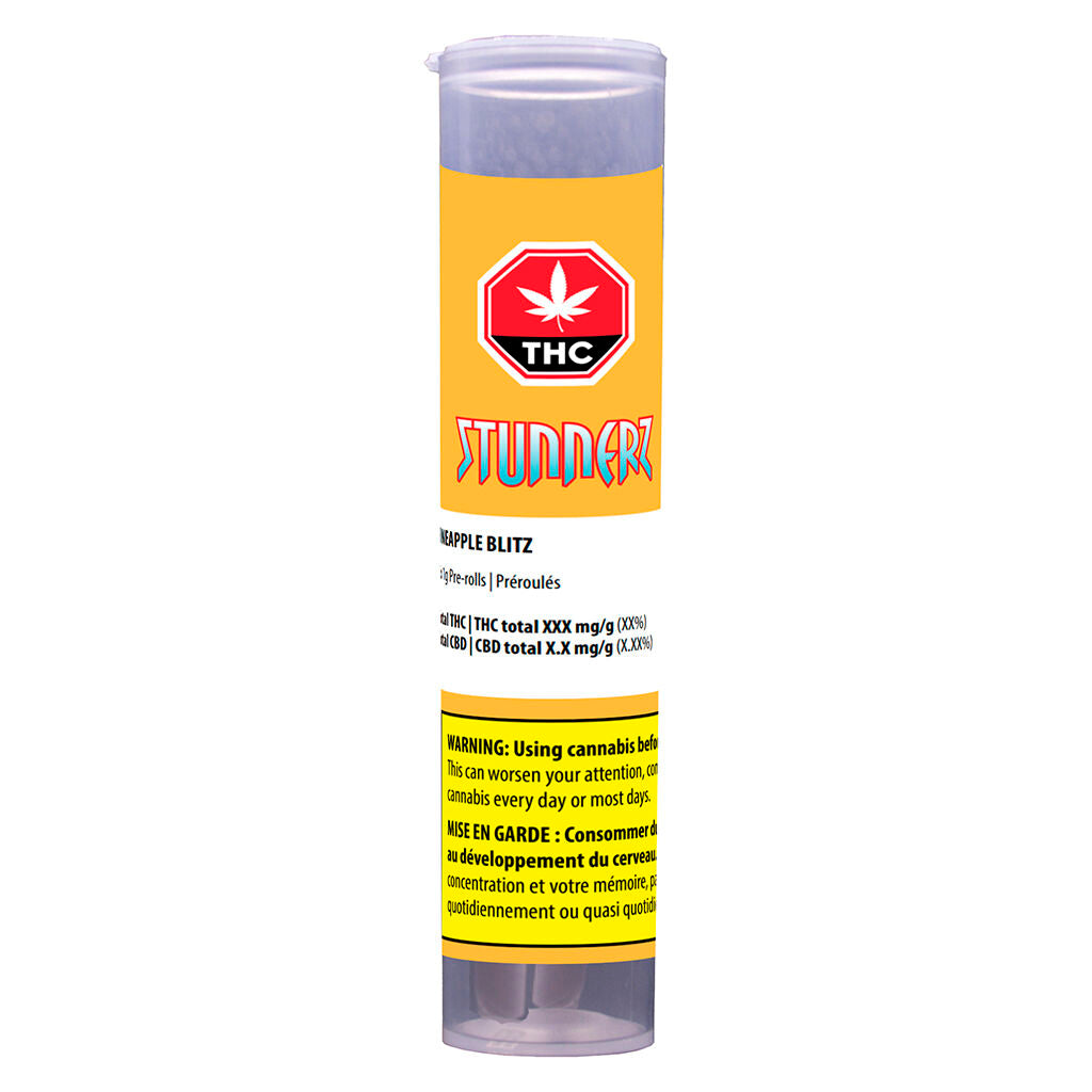 STUNNERZ PINEAPPLE BLITZ (H) PRE-ROLL 1G X 2