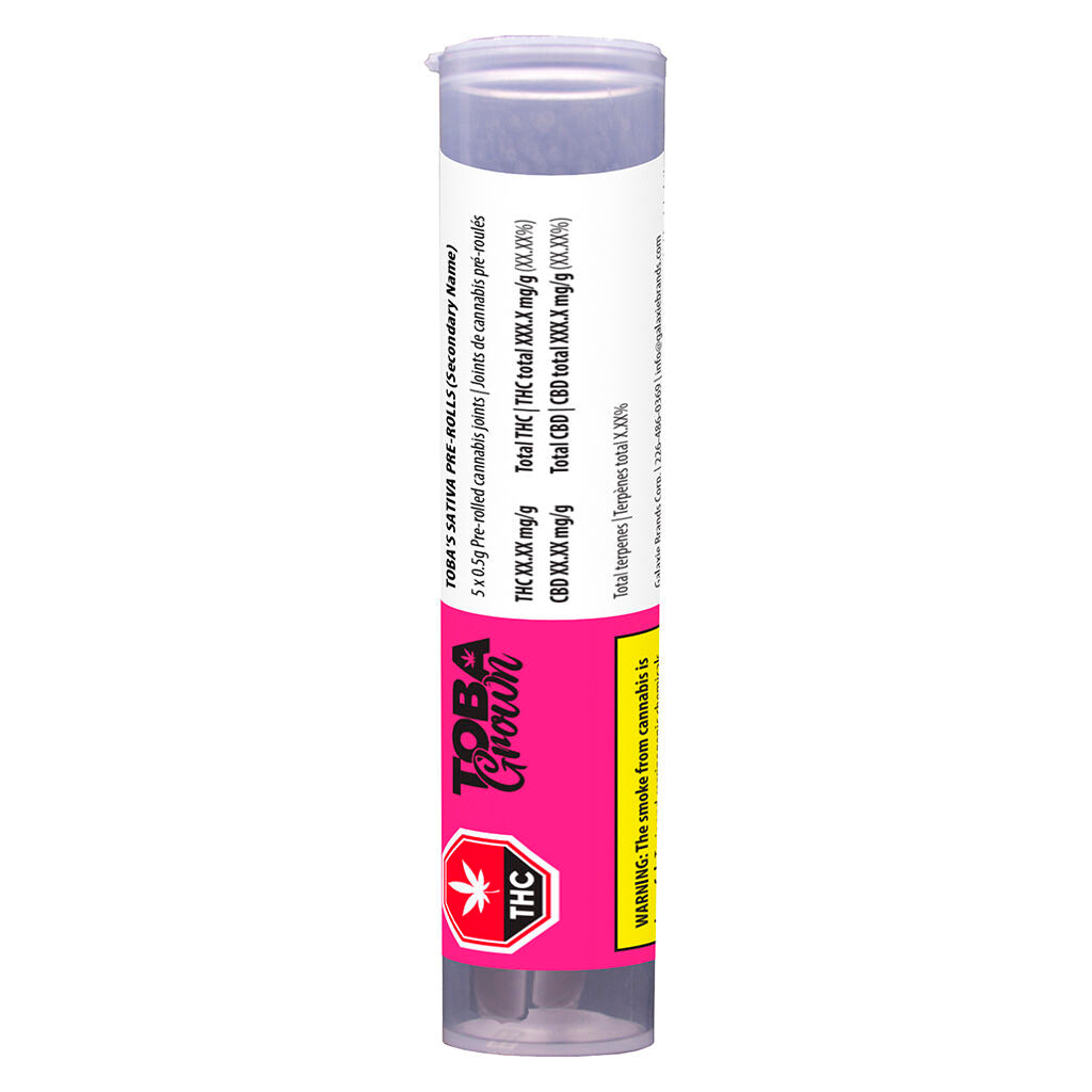 TOBAGROWN TOBIES INDICA (IND) PRE-ROLL - 0.5G X 5