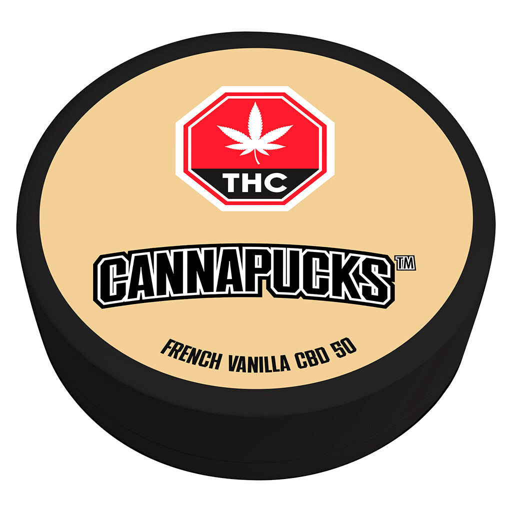 CANNAPUCKS FRENCH VANILLA CBD 50 (H) POUCH - 50MG CBD X 10