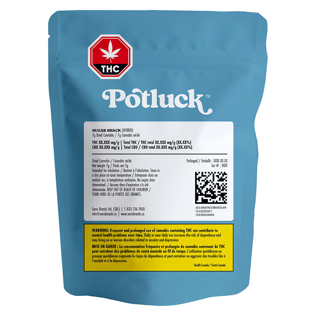 POTLUCK SUGAR SHACK (H) DRIED - 7G