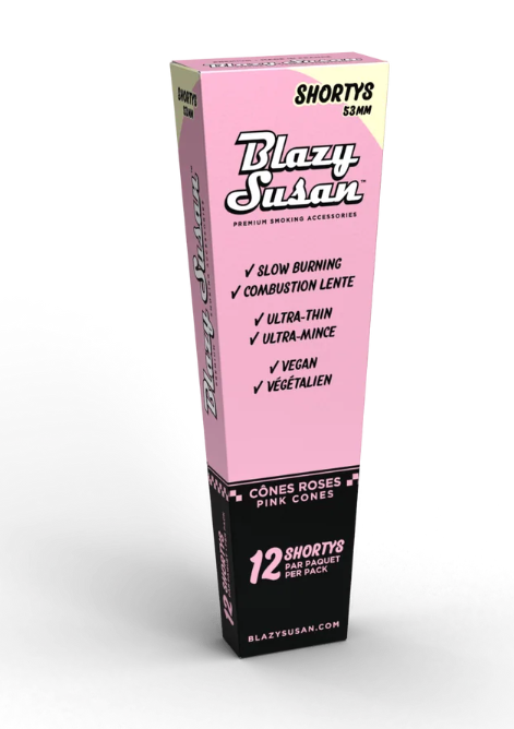 BLAZY SUSAN CONES - PINK SHORTY 12PK