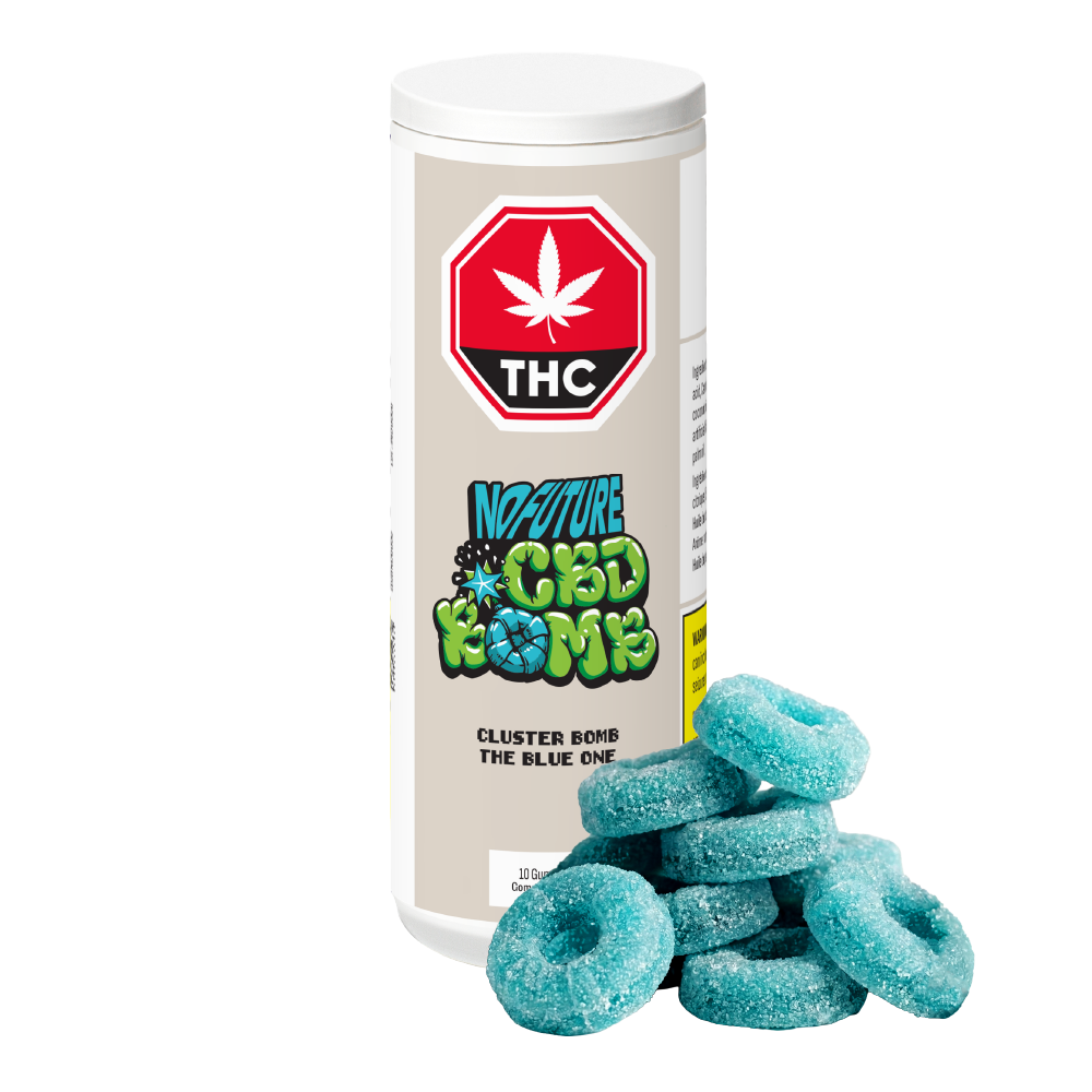 NO FUTURE CLUSTER BOMB BLUE ONE (H) CHEW - 100MG CBD X 10PC