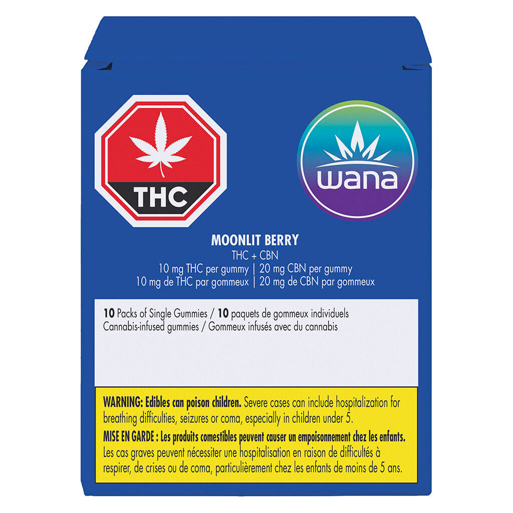 WANA MOONLIT BERRY (IND) CHEW - 10:20MG THC:CBN X 10