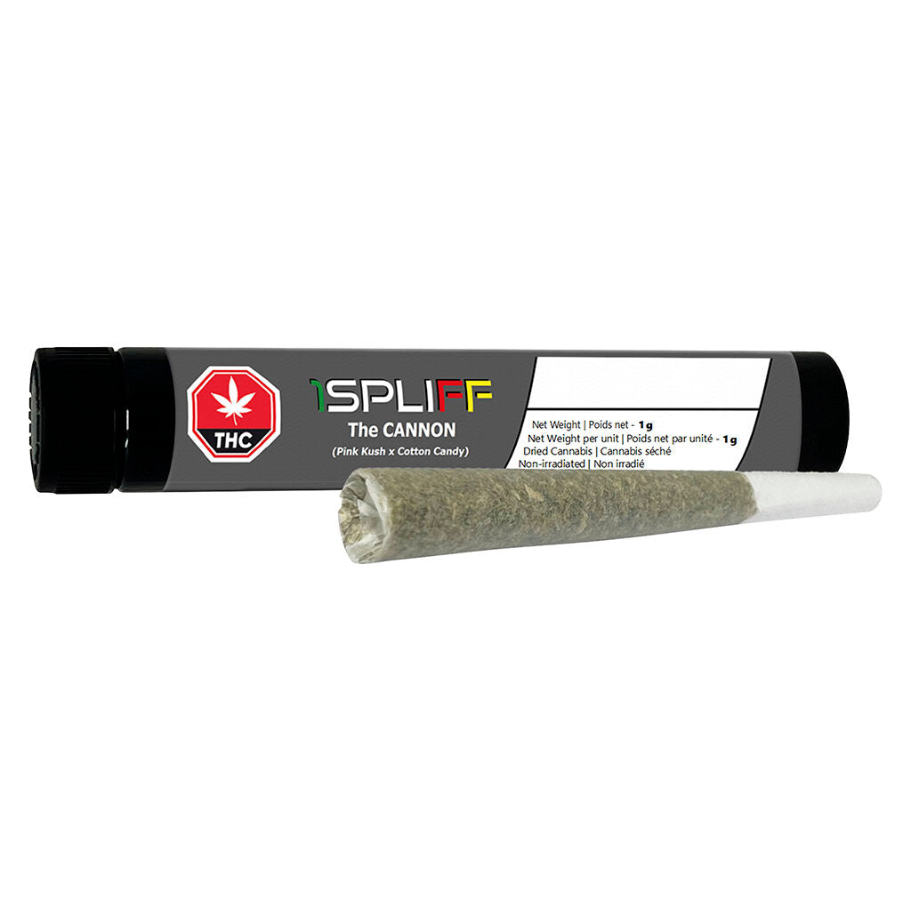 1 SPLIFF CANNON PINK KUSH X CTTN CNDY (IND) PRE-ROLL 1G X 1