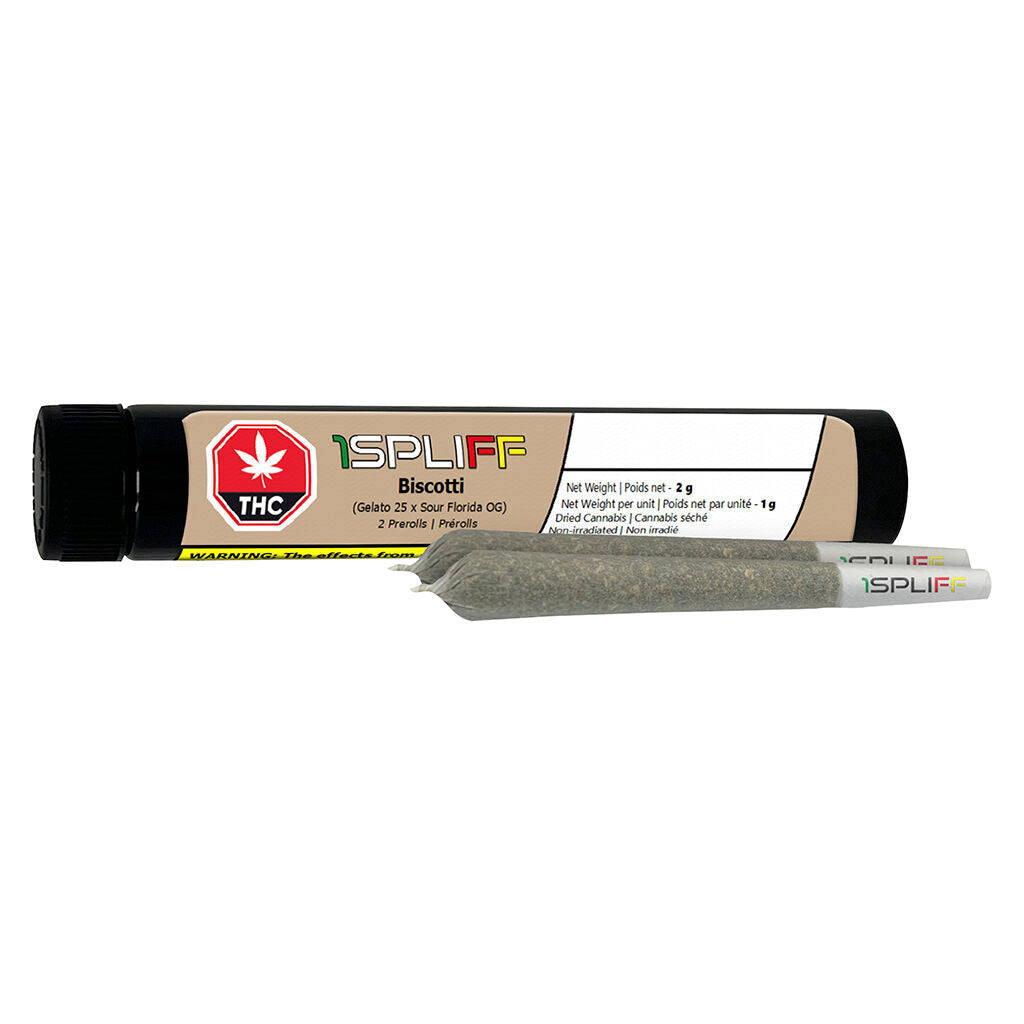 1 SPLIFF BISCOTTI (IND) PRE-ROLL 1G X 2