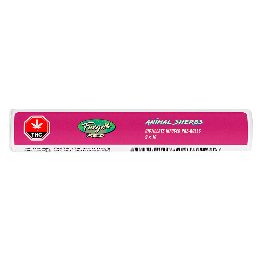 FUEGO RED ANIMAL SHERBS LIQ DMND (IND) INF PRE-ROLL - 1G X 2