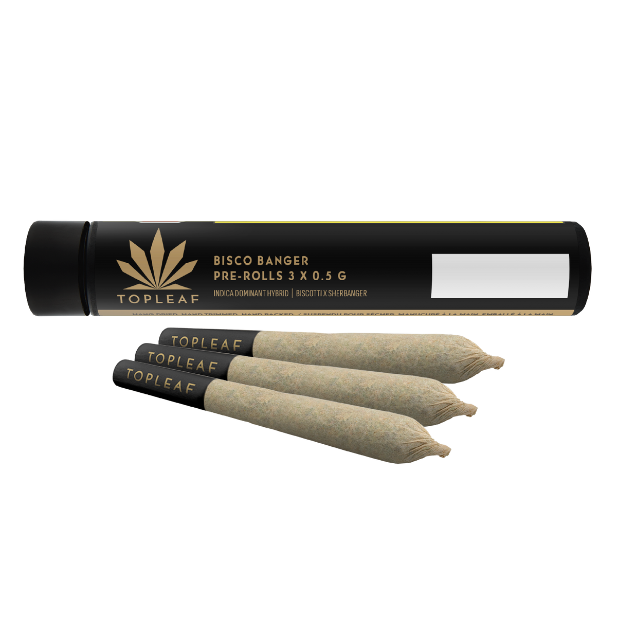 TOP LEAF BISCO BANGER (IND) PRE-ROLL - 0.5G X 3