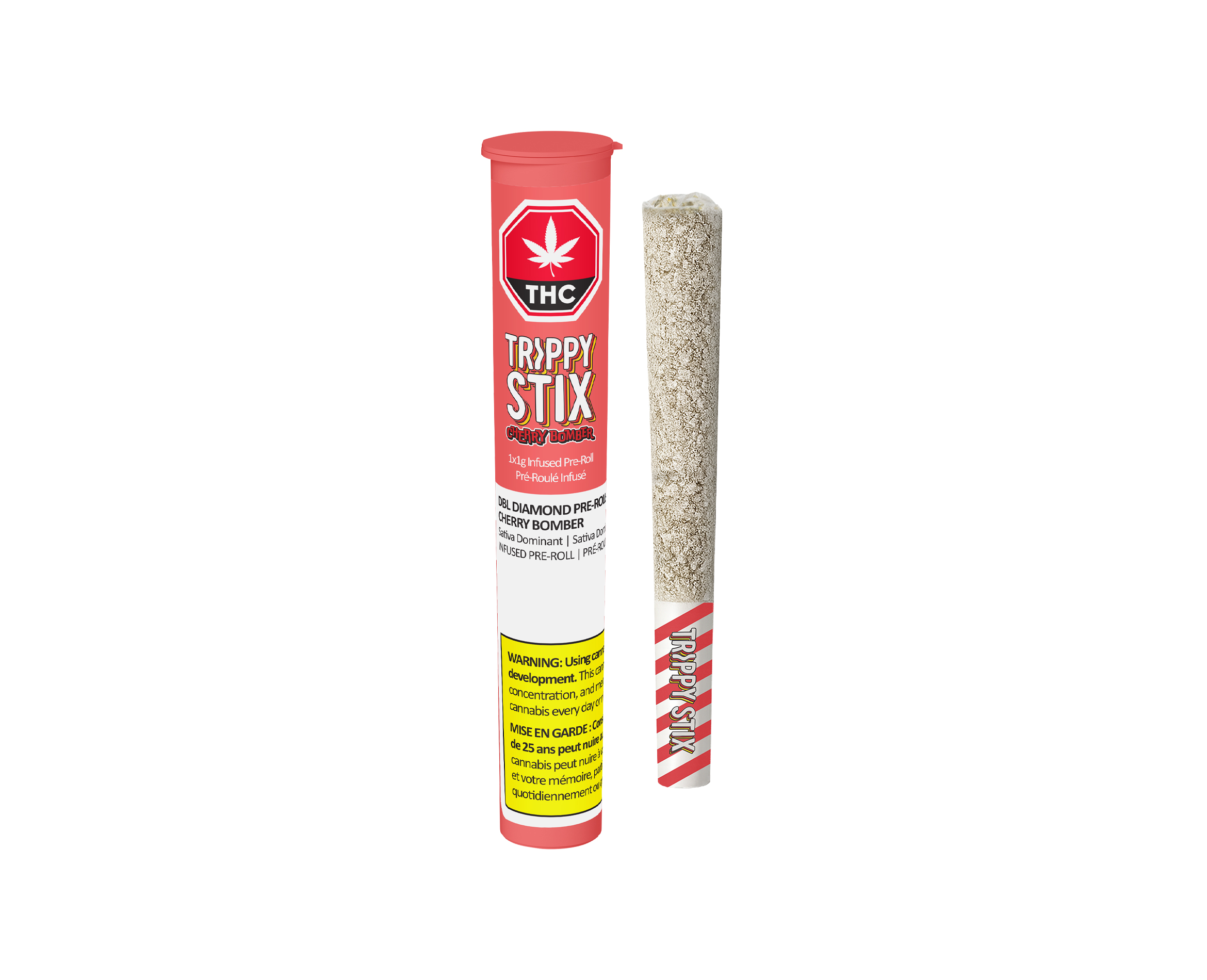 TRIPPY SIPS TRIPPY STIX CHRRY BOMBER (S) INF PRE-ROLL - 1GX1