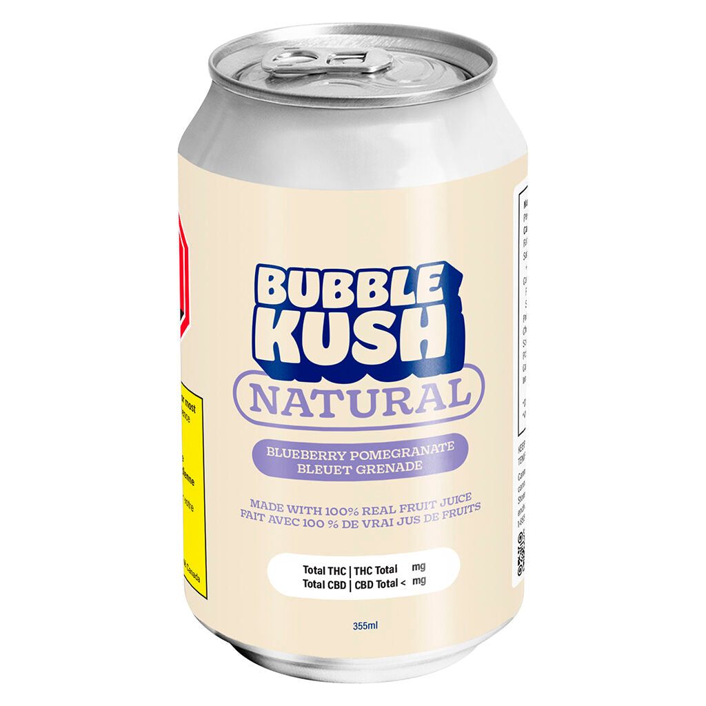 BUBBLE KUSH NATURAL BLUEBERRY POME (H) BEV - 10MG THC X355ML