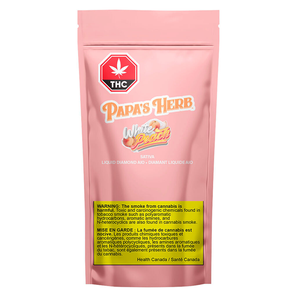 WEED ME MAX WHITE PEACH LIQUID DIAMOND (IND) 510 - 1G