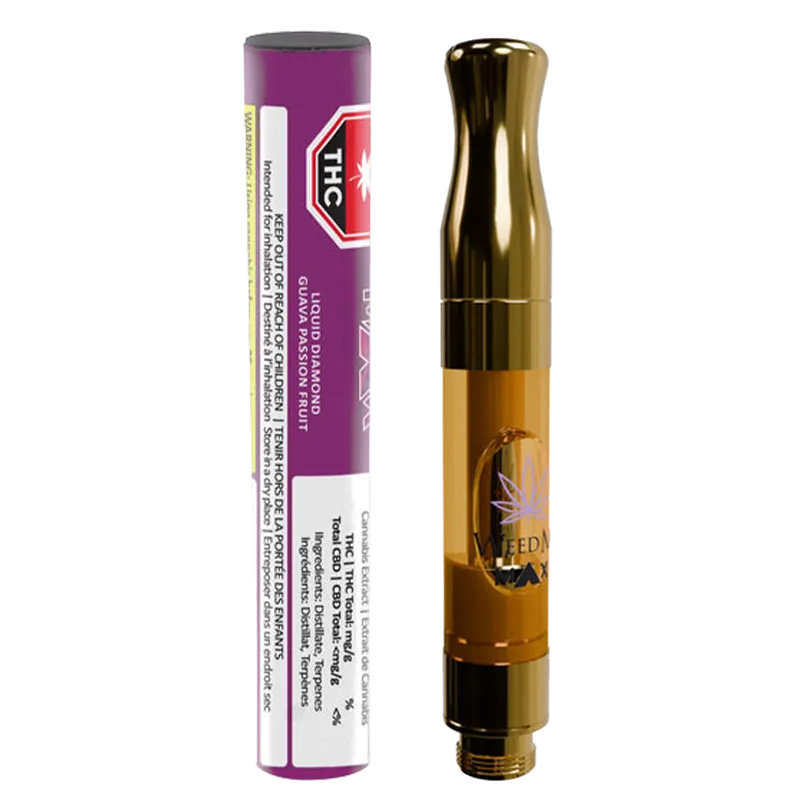 WEED ME MAX GUAVA PASSIONFRUIT LIQUID DIAMOND (IND) 510 - 1G