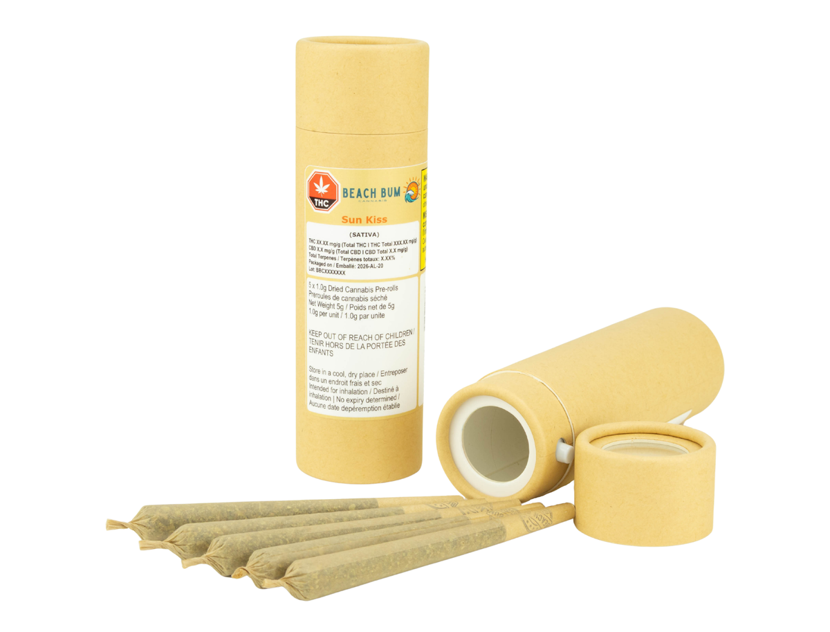 BEACH BUM SUN KISS (S) PRE-ROLL - 1G X 5