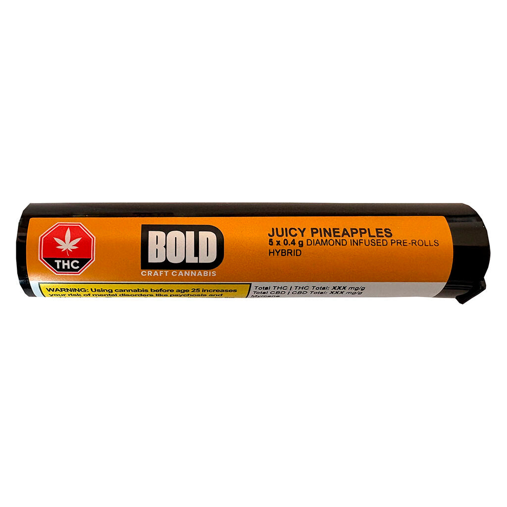BOLD GLAZED SWEET PEACHES DIAMOND (S) INF PRE-ROLL - 0.4G X5