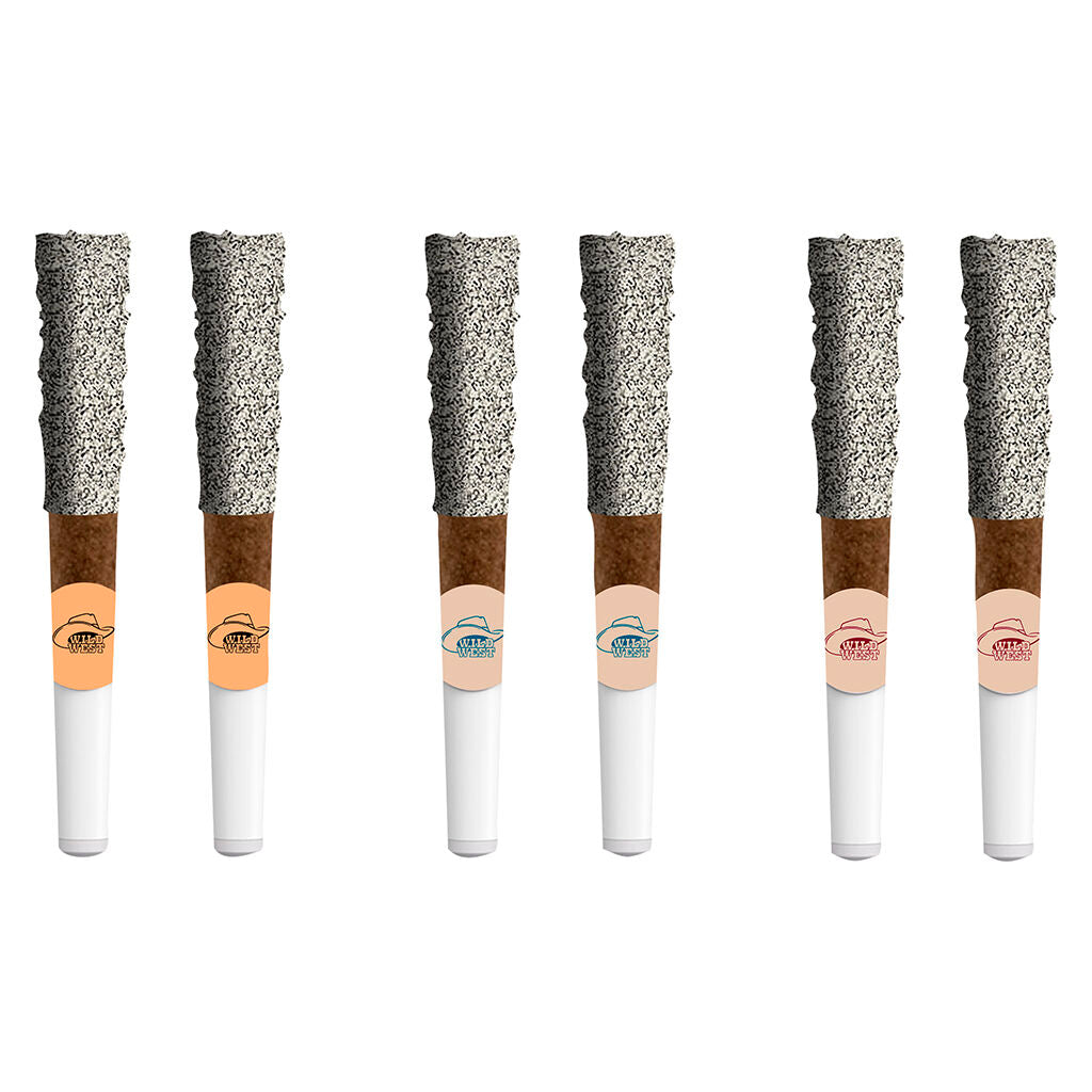 WILD WEST DIAMOND DIPPED VARIETY PACK (H) BLUNT - 0.5G X 6