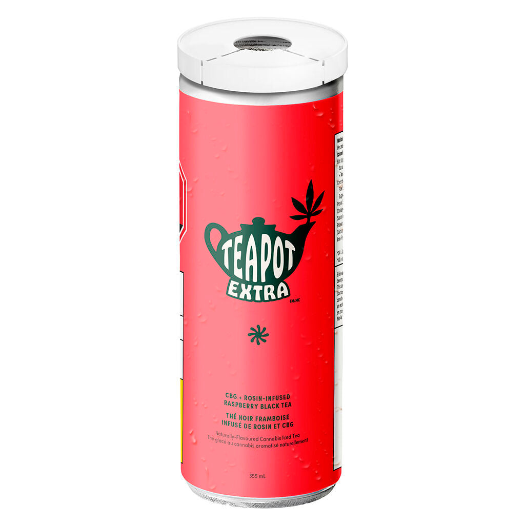TEAPOT RASPBERRY ROSIN BLACK TEA (H) 10MGTHC:10MGCBG X 355ML