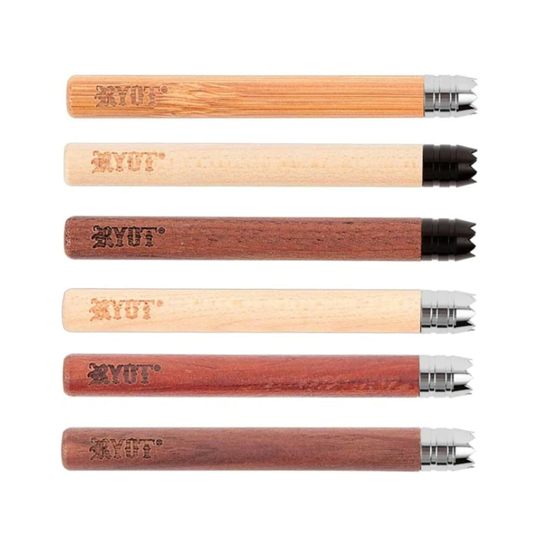 RYOT 3" WOODEN TASTER BAT W/ DIGGER TIP - WALNUT