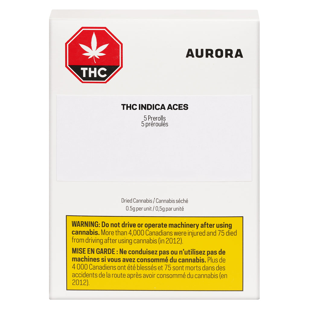 AURORA ACES THC (IND) PRE-ROLL - 0.5G X 5