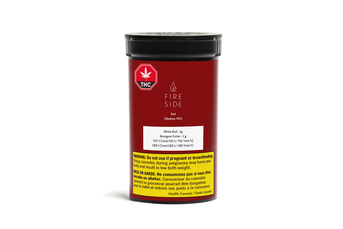 FIRESIDE RED MEDIUM THC (IND) DRIED - 1G