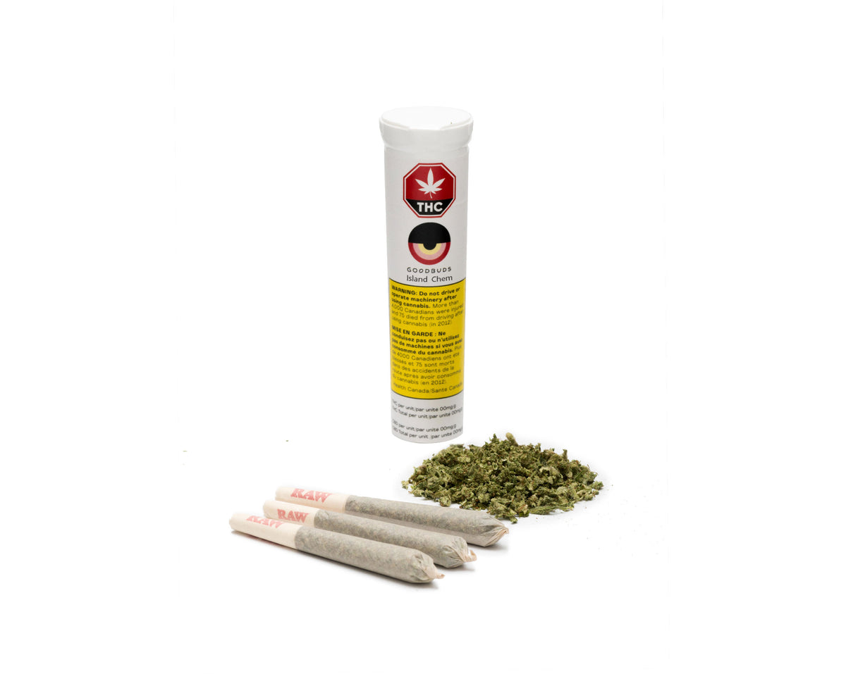 GOOD BUDS ISLAND CHEM (S) PRE-ROLL 0.5G X 3