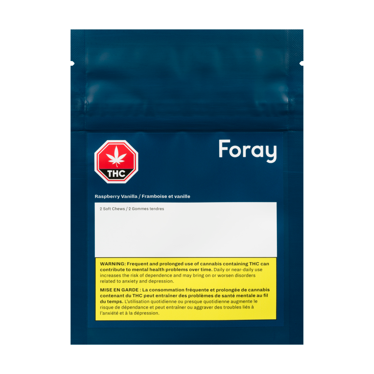 FORAY RASPBERRY VANILLA (H) CHEW - 5MG THC X 2