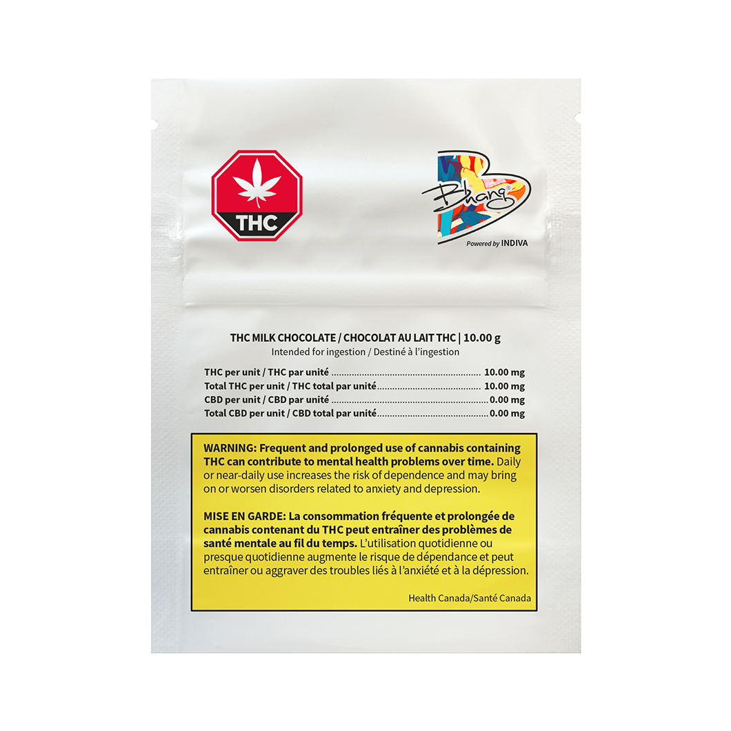 BHANG MILK CHOCOLATE (H) CHOC - 10MG THC X 1