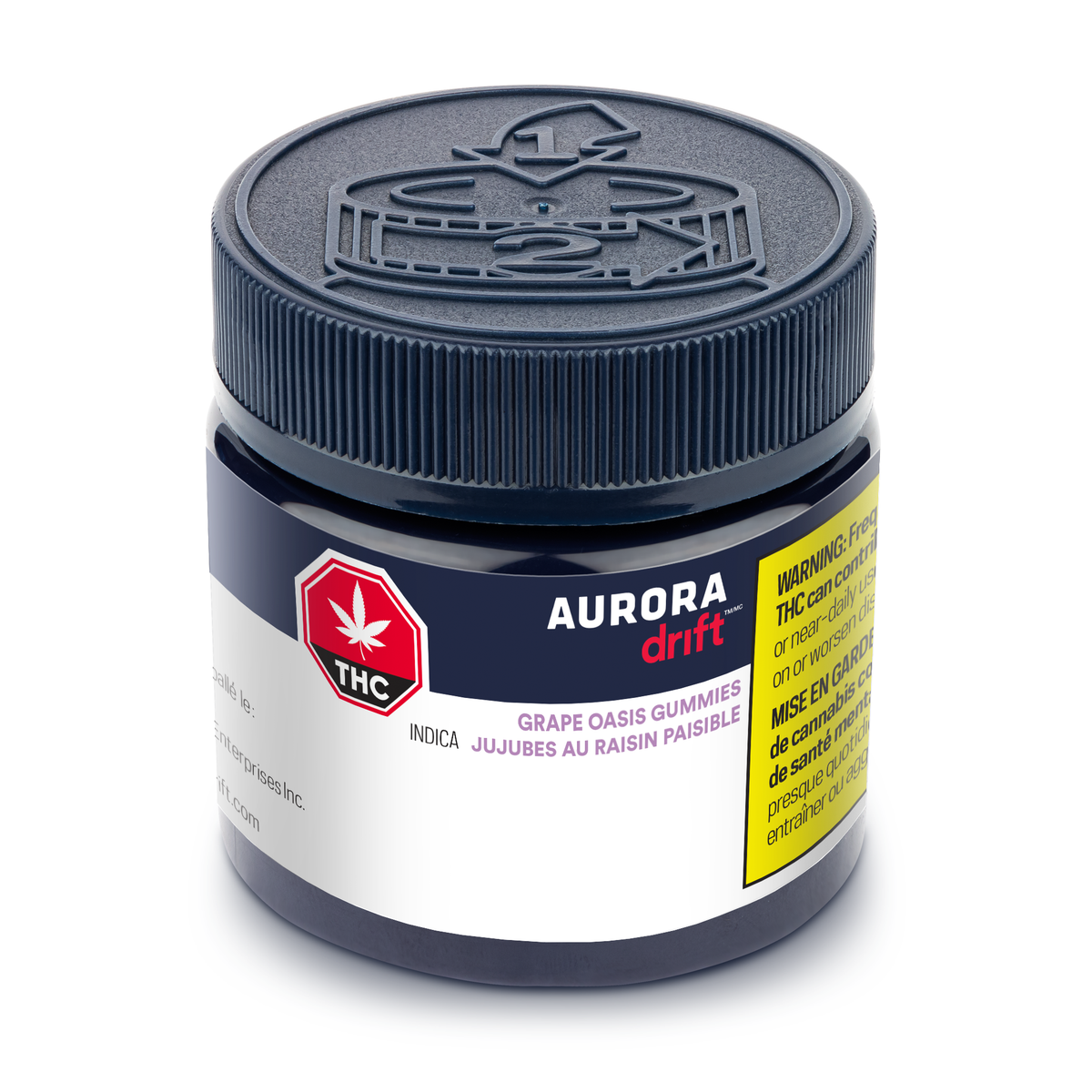 AURORA DRIFT GRAPE (IND) CHEW - 2MG THC X 5