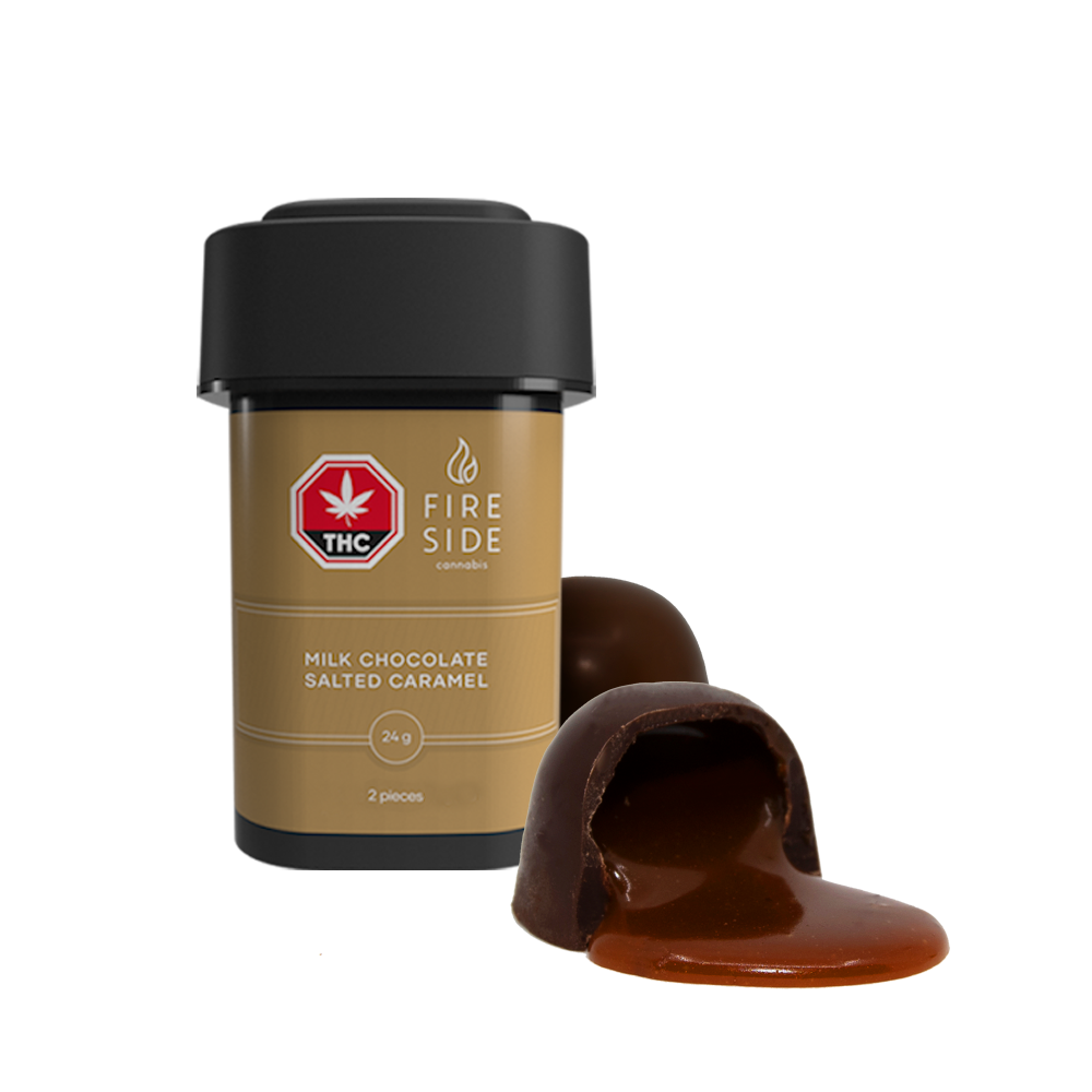 FIRESIDE SALTED CARAMEL MILK (H) CHOC - 5MG THC X 2