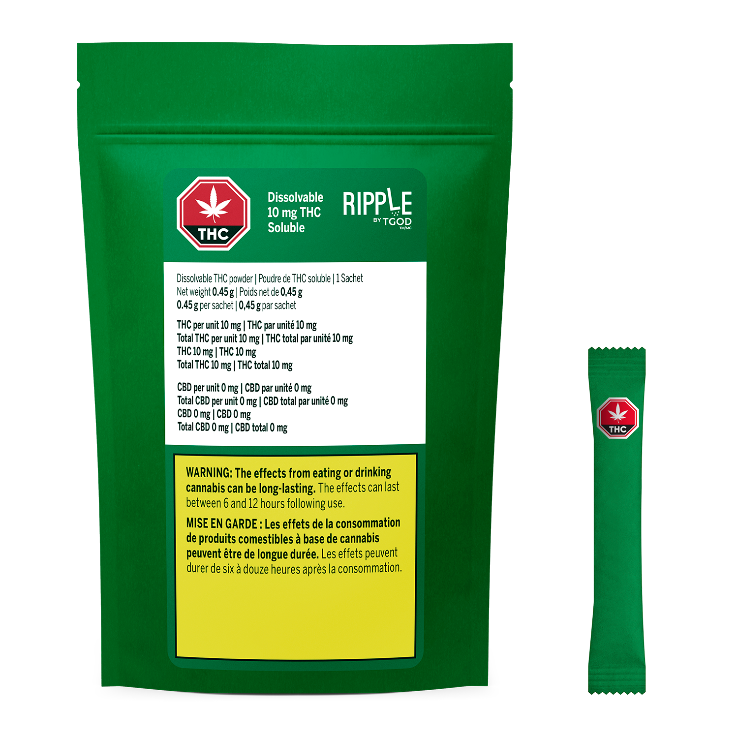 TGOD RIPPLE THC POWDER (IND) POWDER - 10MG THC X 1