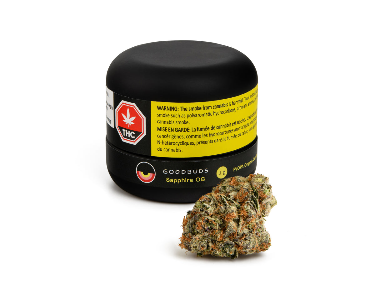 GOOD BUDS SAPPHIRE OG (IND) DRIED - 1G