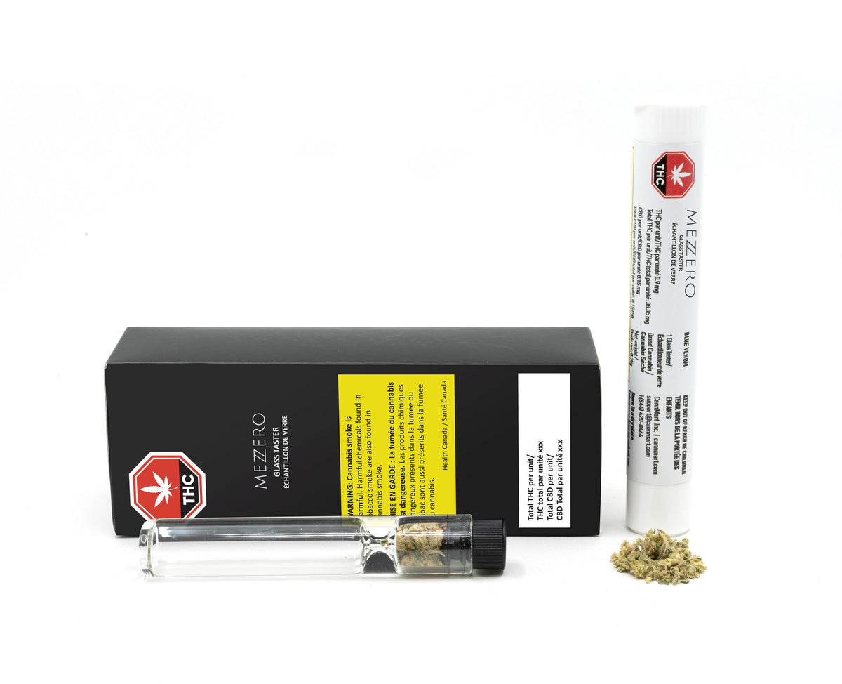 CANNMART BLUE VENOM (IND) PRE-ROLL GLASS - 0.25G x 1